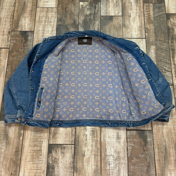 Vintage Other - Vintage vtg 90s Jean jacket denim lined men’s size large made in Italy